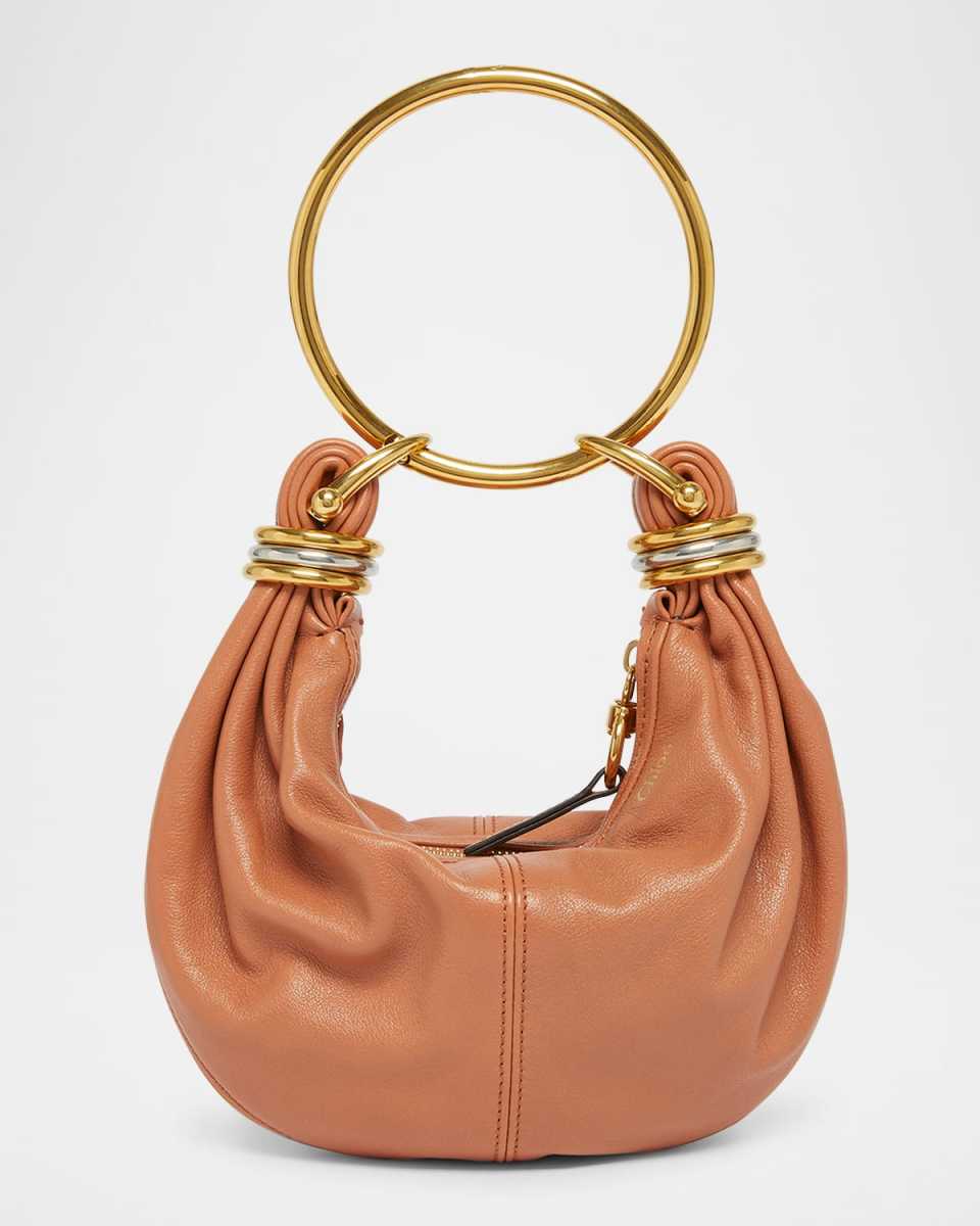 Brarcelet Mini Top-Handle Bag in Grained Leather